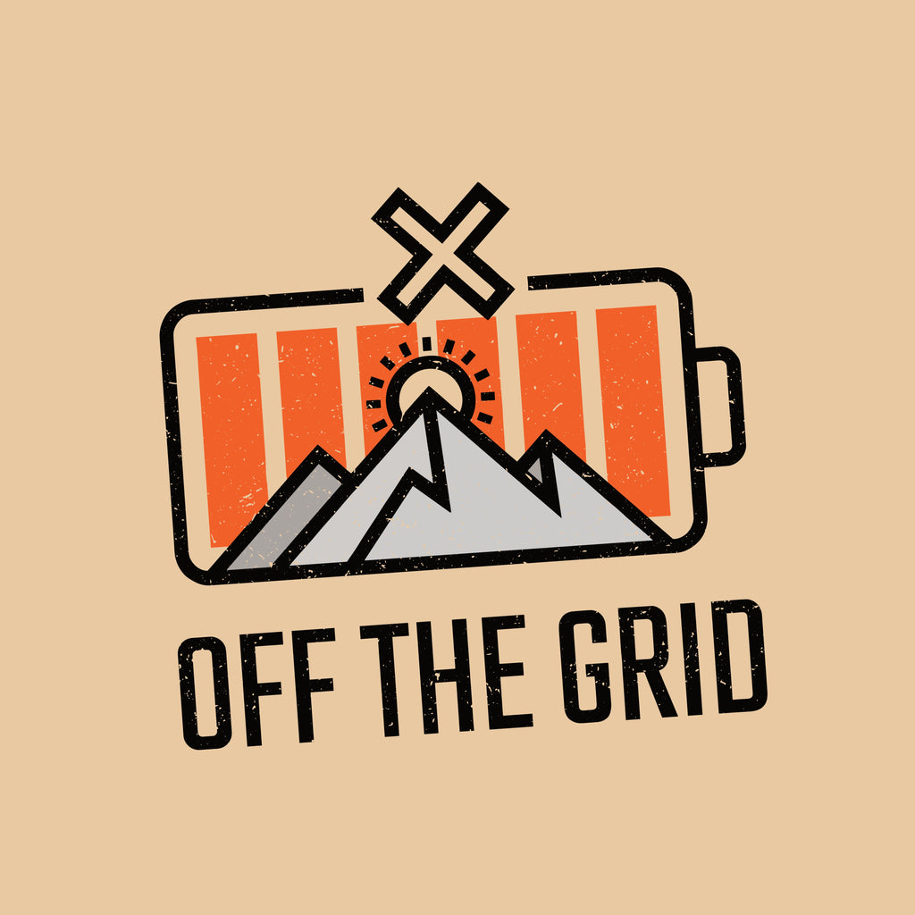Off The Grid Retro Battery T-Shirt