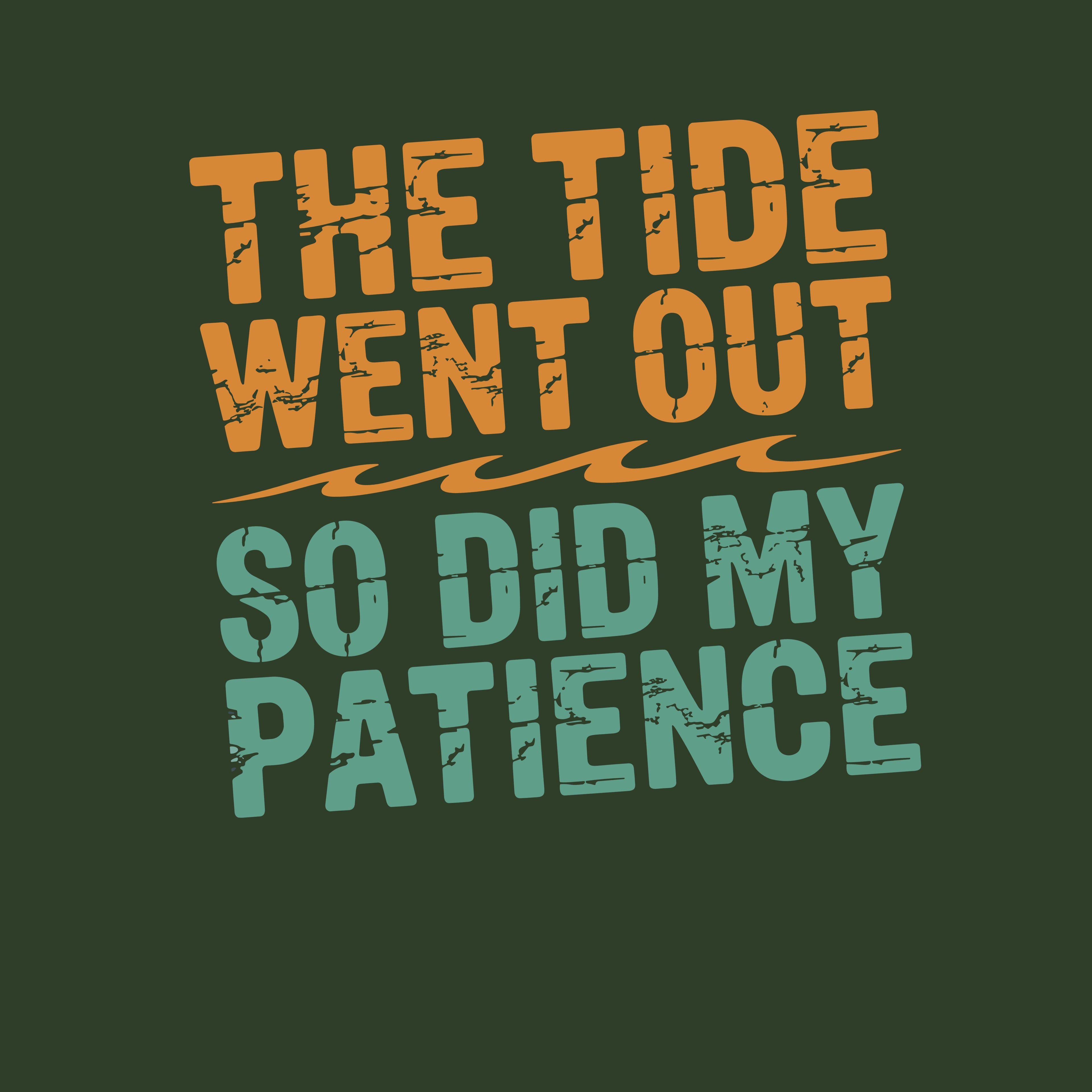 The Tide Went Out So Did My Patience T-Shirt