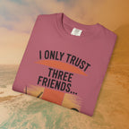 I Only Trust Three Friends: Jack, Jim, Jose Funny Drinking T-Shirt | Retro Bar Humor Tee