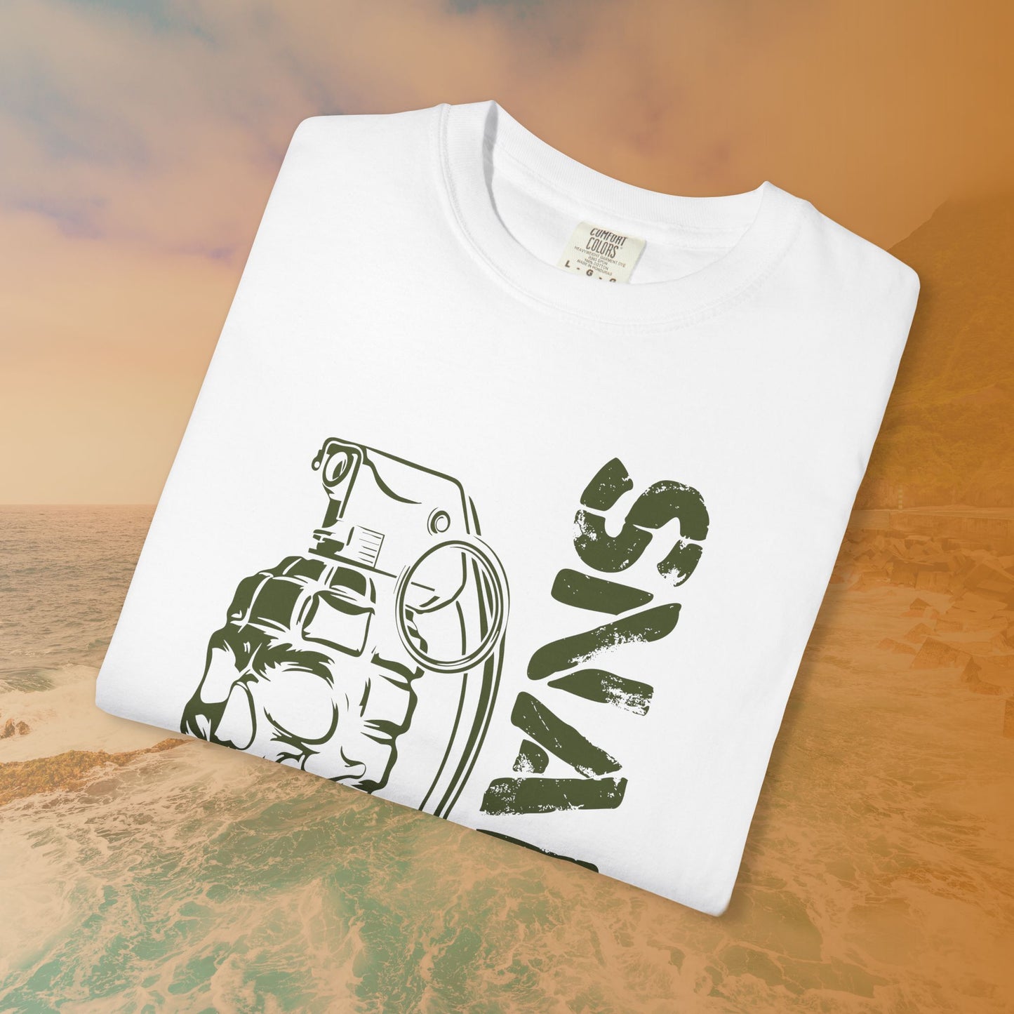 SNAFU Skull Grenade T-Shirt | Military Slang Veteran Gift | Grunge Dark Aesthetic Apparel