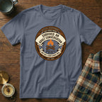 T-shirt with "Gen X Merit Badge: Survived Adult Conversation" graphic.
