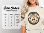 Comfort Colors 1717 size chart for heavyweight adult tee.