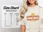 Size chart for Comfort Colors 1717 heavyweight adult tee.