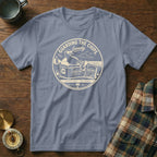 T-shirt with a seagull guarding chips graphic, saying "Guarding the Chips Loosely."